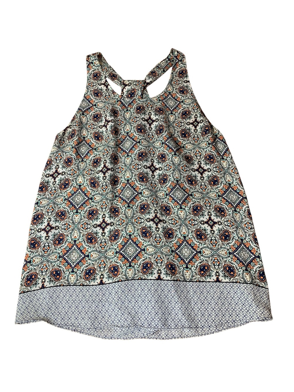 Artisan NY Paisley Racerback Tank Top Multi-Color Print Women’s Size XL